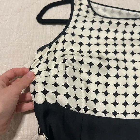 100% silk Talbots polka dot dress - Picture 8 of 9